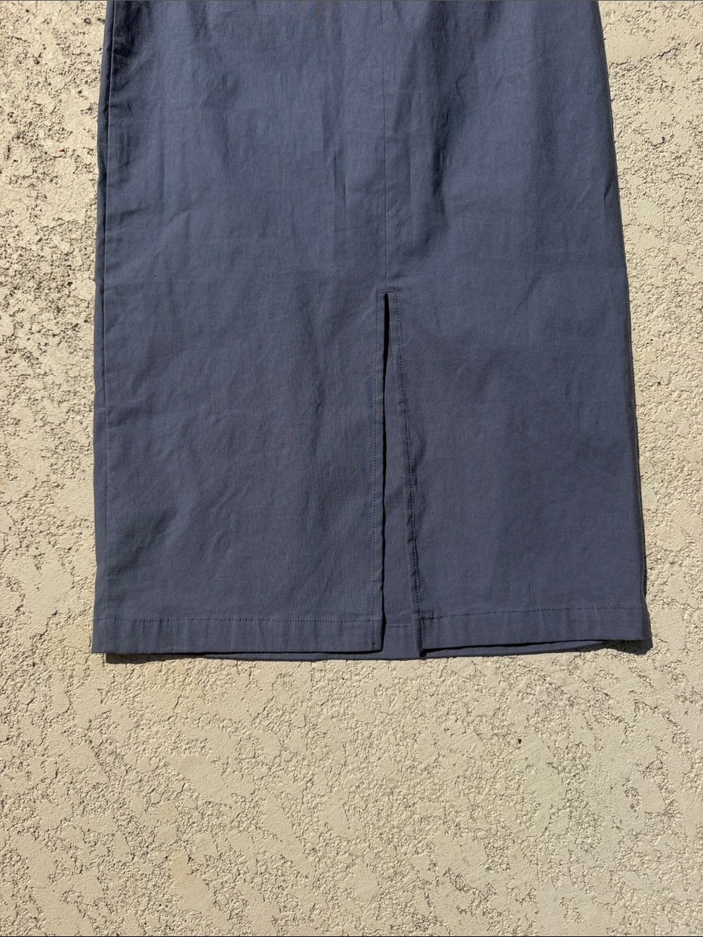 Anthropologie Navy Sleeveless Maxi Dress with Side Ruching size s small - Picture 5 of 6